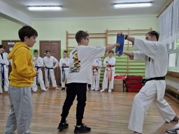 Pokaz karate w naszej szkole